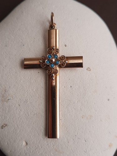 Biedermeier kreuz anhänger - ,