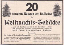 Dr. Oetker original Werbung, Reklame von 1913  Dr. A. Oetker Fabrik - Bielefeld