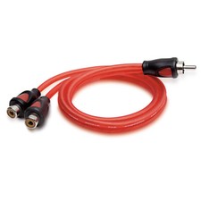 (4,58€/m) Sinuslive Y-Adapter YK-1 Auto 1 Stecker 2 Buchse Cinchkabel Cinch 0,5m