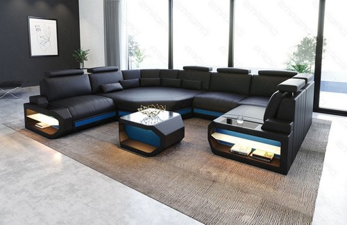 Sofa wohnlandschaft leder - wohnlandschaft,