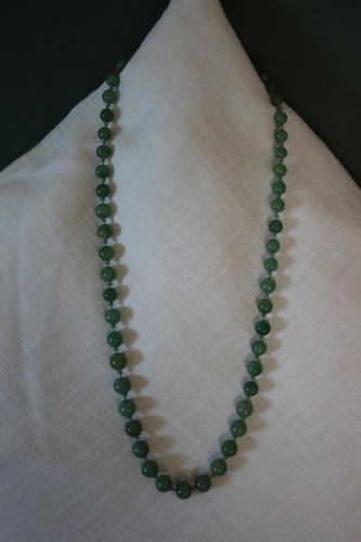 Jade perlenkette grün - 60, cm,