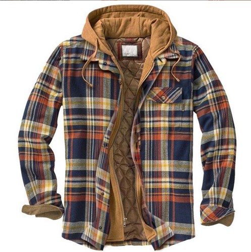 Herren plaid arbeitsjacke - plaid,