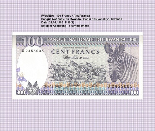 Ruanda rwanda 100 francs - rwanda,