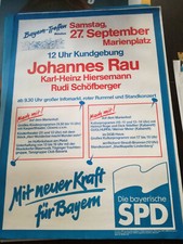 Plakat SPD Johannes Rau