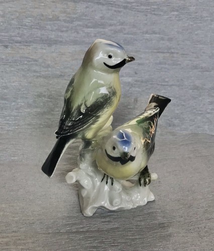 Porzellanfigur zwei meisen - porzellanfigur,