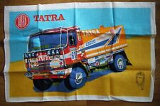 Textil-Poster Zeichnung TATRA Wüste Dakar Rallye - Ostalgie DDR Tschechien 1980