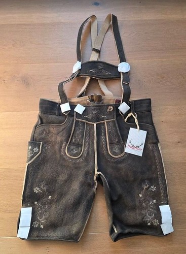 Hirschlederhose neu kurz - hirschlederhose,