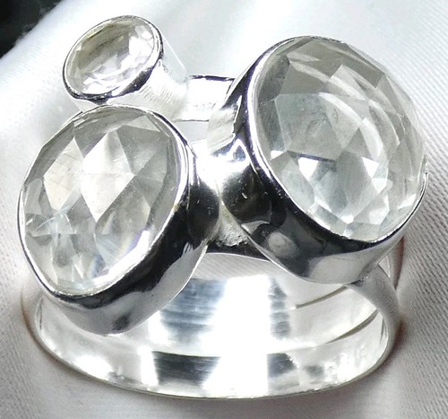 Ring bergkristall 925 silber - ring,