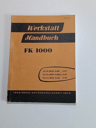 Ford 1000 werkstatthanbuch - ford,