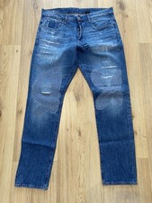 G-Star RAW 3301 Straight Tapered Tape Restored Jeans Hose Herren W34 L32