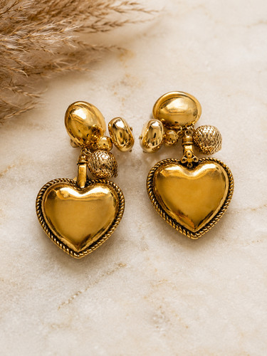 Ohrklemmen goldfarbend - ,