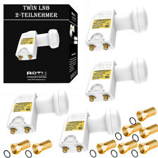 4x LNB Twin vergoldet High