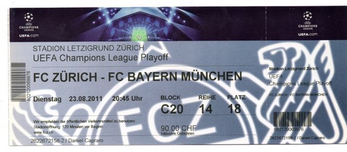 Ticket zürich bayern - ticket,