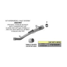 Schalldämpfer ARROW Slip-On pro-Rennen, Und Verbindung für Kawasaki 1000 ZX10R