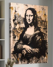 Mona Lisa Leinwand Bild Geld