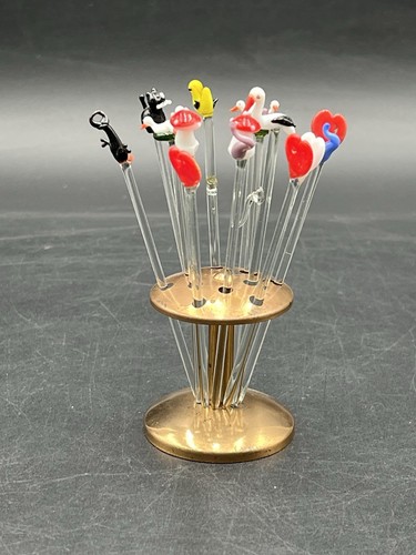 12x bowlespieße lauscha ddr - 12x,