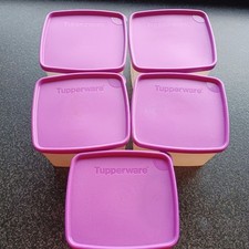 Tupperware 5er Gefrierdosen-Set mit Deckel | Lila Eiskristall 800ml | guter Zust