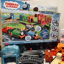 Fisher-Price Talking Percy & Thomas Train Set + Track Master Set - Vollständig