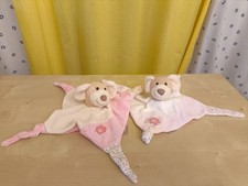 2x Sterntaler Schmusetuch Maus Milly Kuscheltuch Baby Schnuffeltuch rosa Punkte 