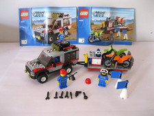 Lego City 4433 Crossbike Transporter Motorrad Jepp vollständig Bauanleitung BA