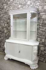 Antiker Küchenschrank in weiß Buffetschrank Wandschrank Küchenvitrine Schrank