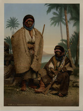 P. Z. Syrien, Syrische Beduinen Schäferhunde Vintage Print Photochromie, Vintage Foto