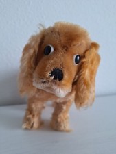 Alter Steiff Hund Cockie 4273/19 mit Knopf im Ohr 21x16 cm 70er Jahre
