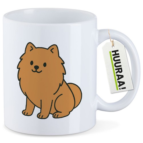 Kaffeetasse zwergspitz comic - zwergspitz,