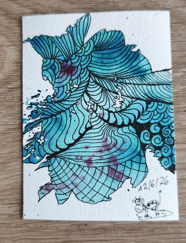 Aceo atc original 3 - original, 3.5"