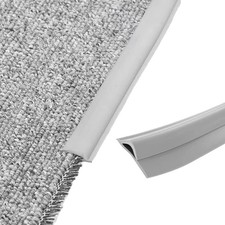 Randleiste Teppich PVC Übergangsleiste Grau selbstklebend 1m