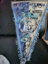 FC Schalke 04 Wimpel mit Unterschrift
