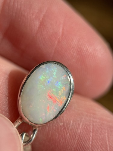 Opal kette silber mit - kette,