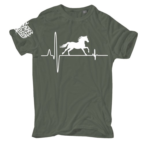 Shirt pferde motiv - t-shirt,