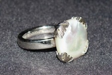 EMPORIO ARMANI 925er Sterling Ring Perlmutt