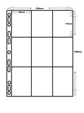 5 x 9 Taschen A4 Aufbewahrung