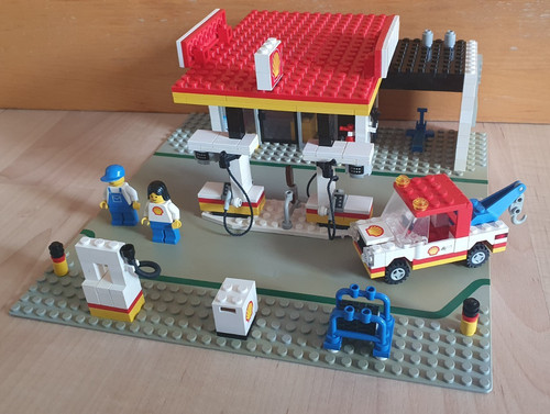 Lego 6378 shell tankstelle - -,