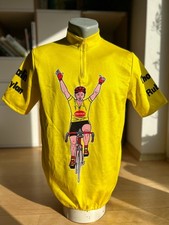 Vintage Henkel Tour de France Gelbes Trikot Radtrikot Rennradtrikot Gr. S - M