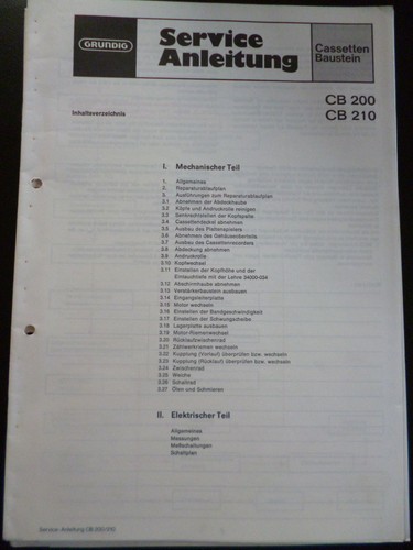 Original service manual - original,