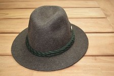 Trachtenhut braun-meliert Faustmann Trachten Hut Knöpfe Kordel Neu Gr.55-60