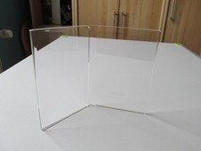 Bilderrahmen für 2 Fotos transparent freistehend