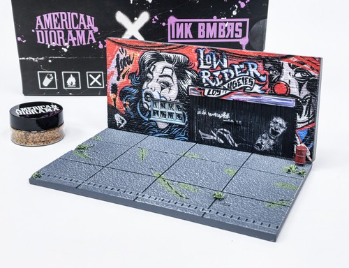 Diorama street art lowrider - street,