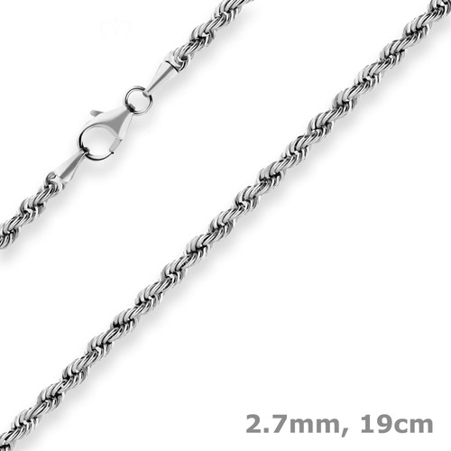 8mm armband kordelkette - 2,8mm,