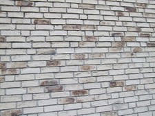 130 Klinkersteine, creme-weiß mit Schmolzanteilen, 24 x 5,5 x 7 cm, auch einzeln