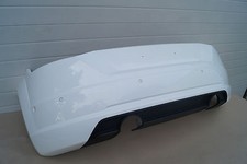 Original  Audi TT 8S Stoßstange hinten Doppelrohr Diffusor 6x PDC Weiß 8S0807511