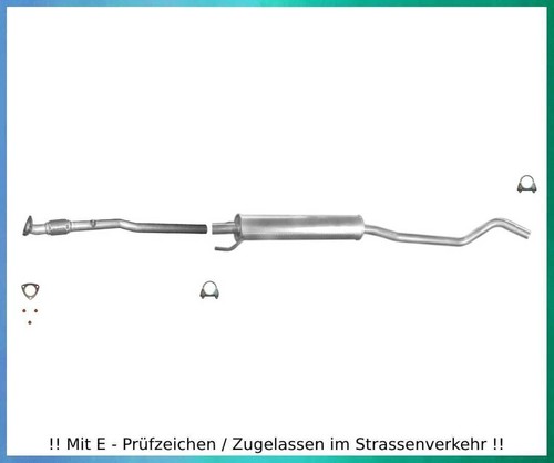 Auspuffanlage für opel corsa - für,