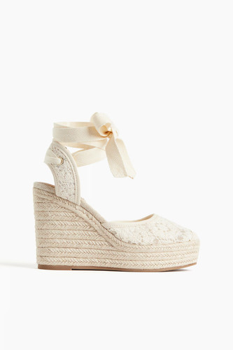 Espadrilles mit keilabsatz - espadrilles,