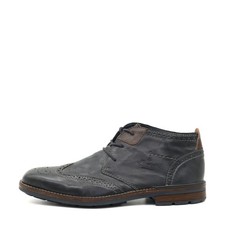 Rieker Herren Brogue Stiefelette Stiefel Grau Leder Knöchelhoch EU 43