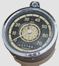 ant ✅ Fahrtenschreiber ⭐ VDO Mercedes ⭐ schwarz-beige Tachograph alt ⭐ Oldtimer