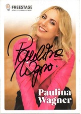 PAULINA WAGNER Autogramm Karte