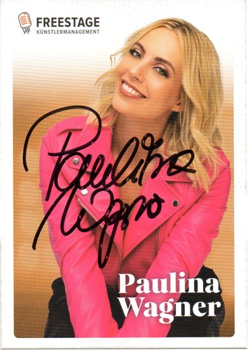 Paulina wagner autogramm karte - wagner,